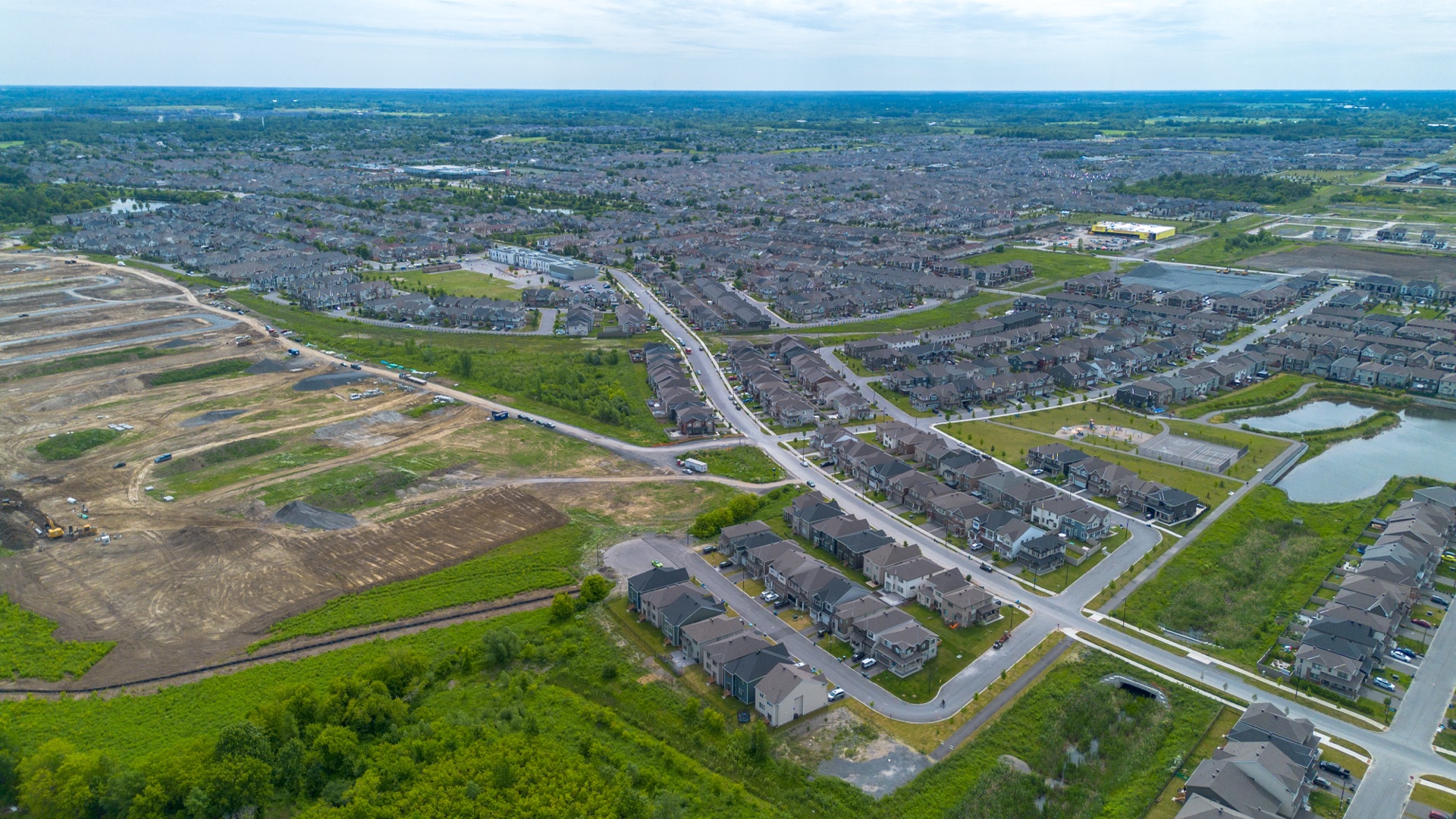 Aerial drone shot